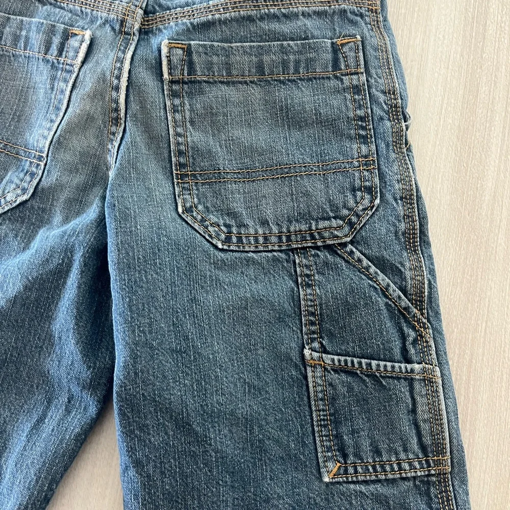 Vintage Old Navy Blue Denim Jeans Cargo Shorts Size 10‎ Utility.